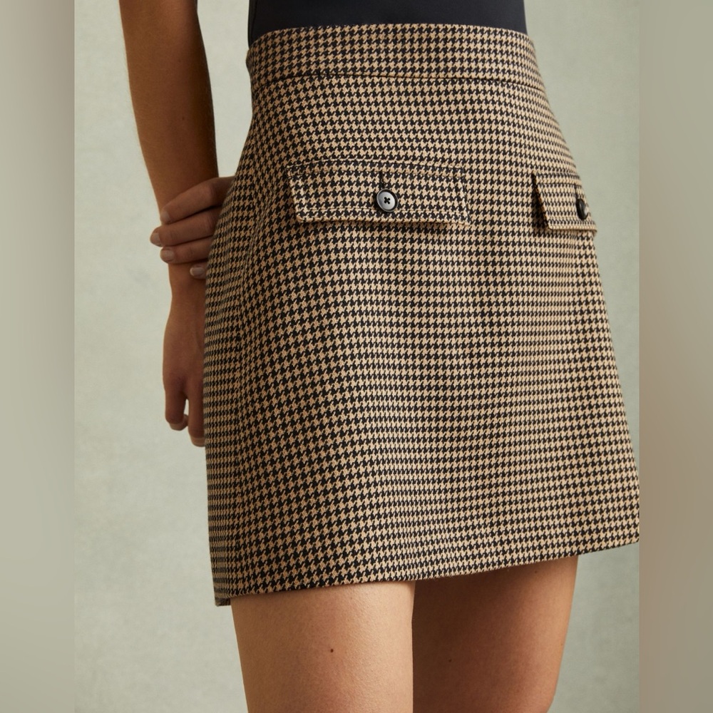 Riess houndstooth skirt
